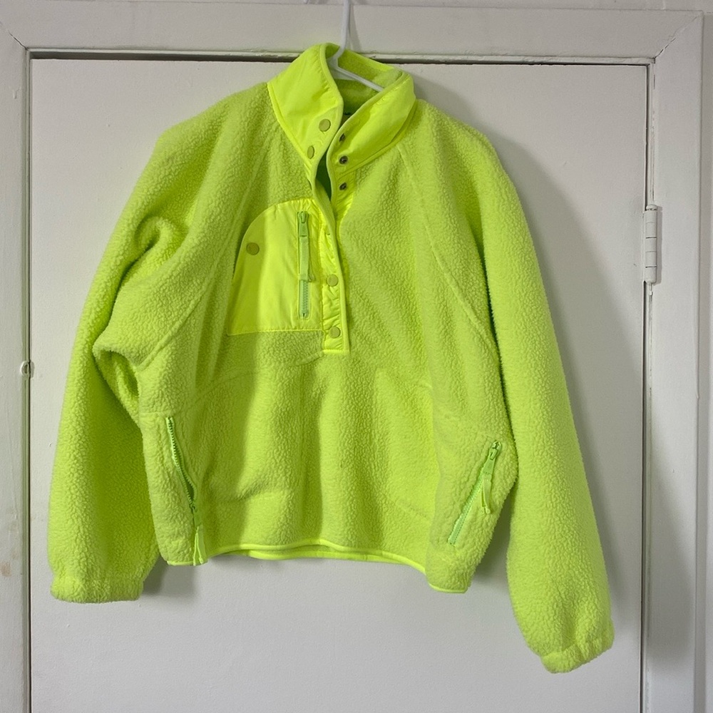 Free People Movement | Hit the Slopes Pullover | Neon Green